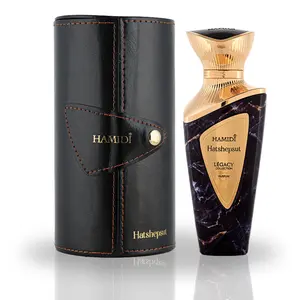 Hamidi LEGACY HATSHEPSUT Eau de Parfum Spray - 3.4 fl oz (100ML) Single Item Leather-Infused Unisex Fragrance, Capturing Majestic Beauty & Regal Sophistication