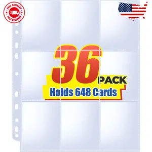 36pack Trading Card Sleeve, Holds 648 Cards, 9 Pocket