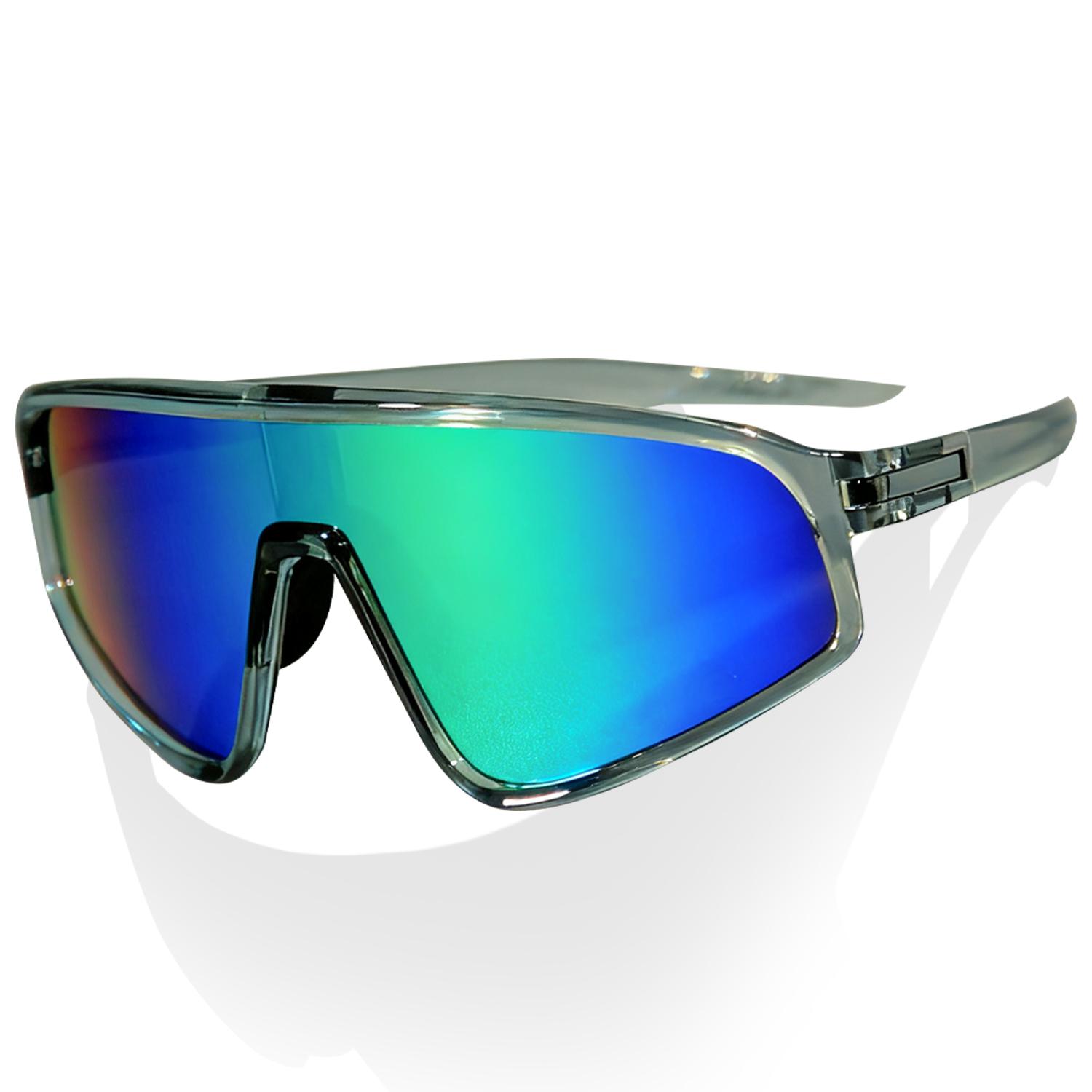Blue Polarized Cycling Glasses PC Frame UV Protection Outdoor Sports Sunglasses for Men Women