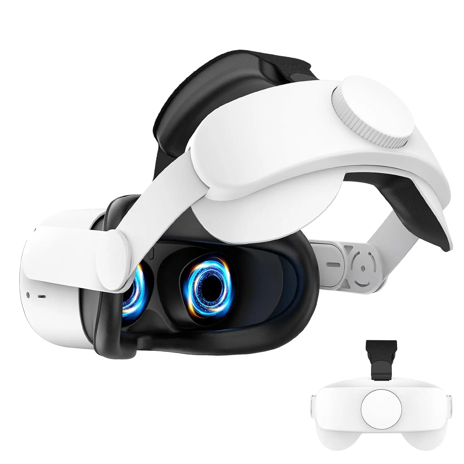 Strap for Oculus Quest 2: VR Headset Strap - Adjustable Comfortable Replacement - Enhanced Comfort, Reduce