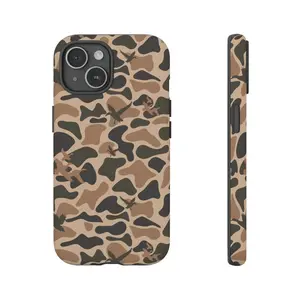 Retro Waterfowl Tough Cases, Old School Camo Phone Case for Samsung and iPhone 17, 16, 15, 14, 13, 12, 11 Pro Max, X, XR, XS Max, 8, And 7 Plus Accessories Protection Gift For Him