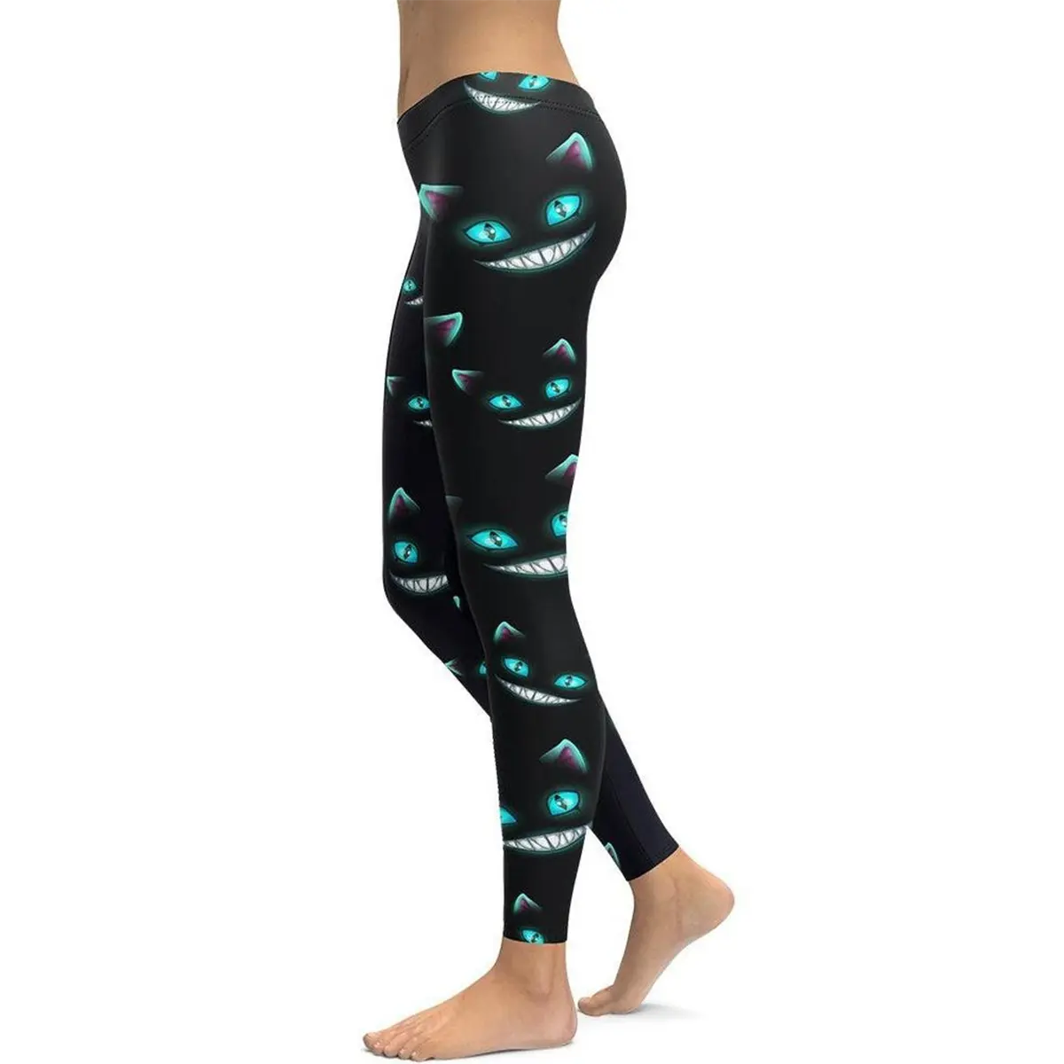 Spooky Halloween Cat Leggings, Fun And Festive Design, Comfortable Stretch Fabric, Perfect For Halloween Parties, Casual Wear, Available In Various Sizes For All Body Types