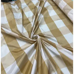 Beautiful Plaid Check Vescose Taffeta Fabric 54" Wide Sold by the Yard Color Variations Available