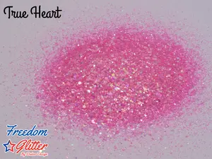 True Heart Chunky Glitter | Iridescent Pink Mix | Medium 1/24 Cut, Solvent Resistant, Premium Craft Glitter