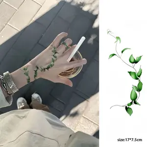 BAGHPBM Traditional Chinese-Style Colorful Tattoo Stickers for Wrists and Collarbones Waterproof Long-Lasting High-Quality Realistic Plum Blossom Temporary Tattoos Fake Tattoos