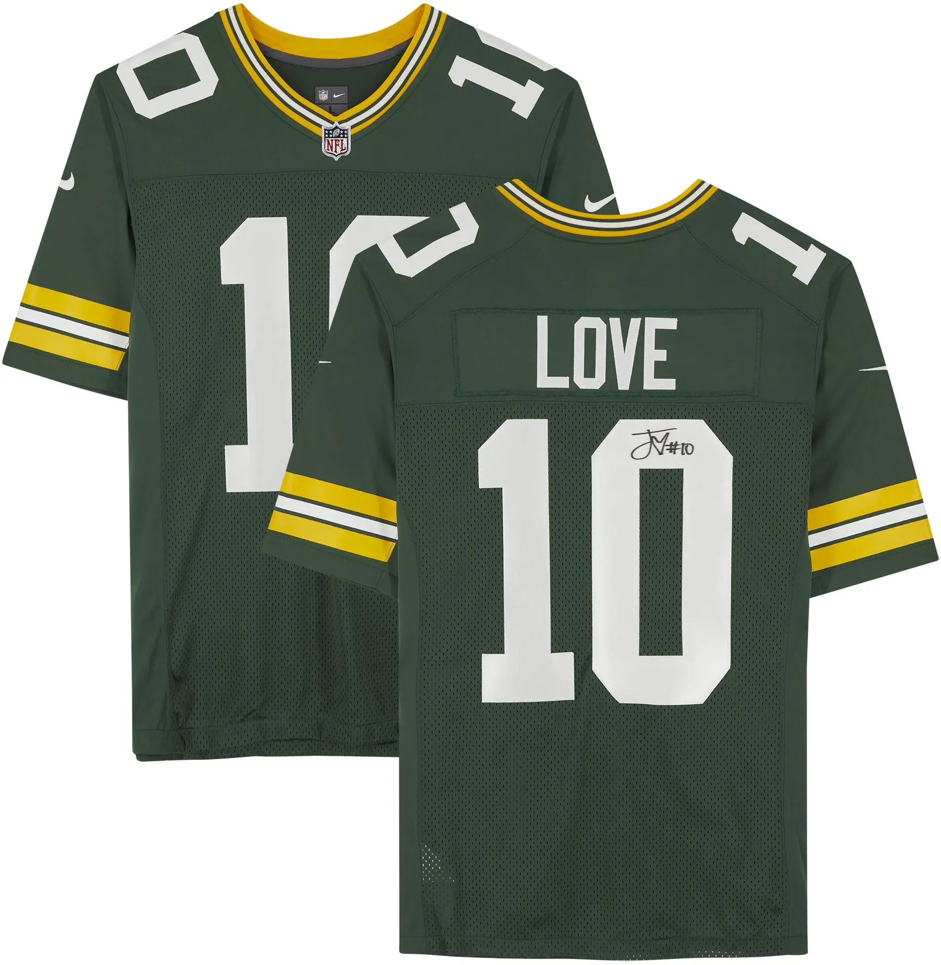Jordan Love Green Bay Packers Autographed Green Nike Limited Jersey - Fanatics Authentic Certified - NFL Memorabilia