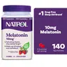 Natrol Melatonin Deep Sleep Gummies Edible Dietary Supplement, 10mg Chewable Daily Supplement, Supports Rapid Onset & Extended Rest Duration, 100% Drug-Free, Gelatin-Free, Natural Flavors, Better Sleep