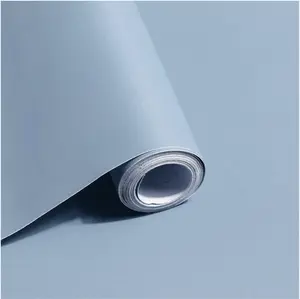 Blue Peel and Stick Wallpaper Grey Blue Contact Paper Decorative Peel and Stick Wallpaper Waterpoof Wallpaper Self Adhesive Contact Paper Vinyl Rolls for Wall Furniture 118"x17.7"