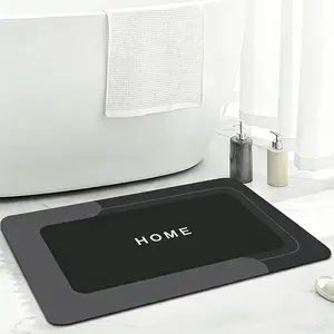 Bathroom Toilet Mat, 1/3pcs Non-slip Bathroom Floor Mat, Diatomite Bathroom Mat, Room Decor Water Absorbent Interior Rug for Bathroom Living Room Kitchen Laundry Bathroom Home Decor, Drying Doormat, Bathroom Accessories, Household Items, Home Goods