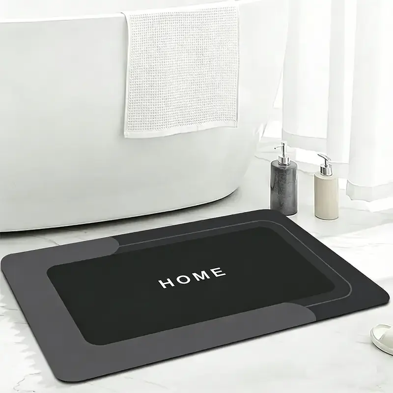 Bathroom Toilet Mat, 1/3pcs Non-slip Bathroom Floor Mat, Diatomite Bathroom Mat, Room Decor Water Absorbent Interior Rug for Bathroom Living Room Kitchen Laundry Bathroom Home Decor, Drying Doormat, Bathroom Accessories, Household Items, Home Goods