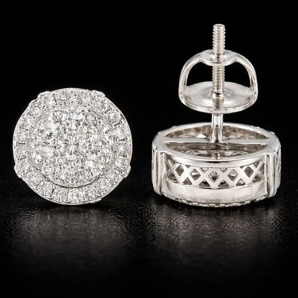 Circle VVS Earrings Set