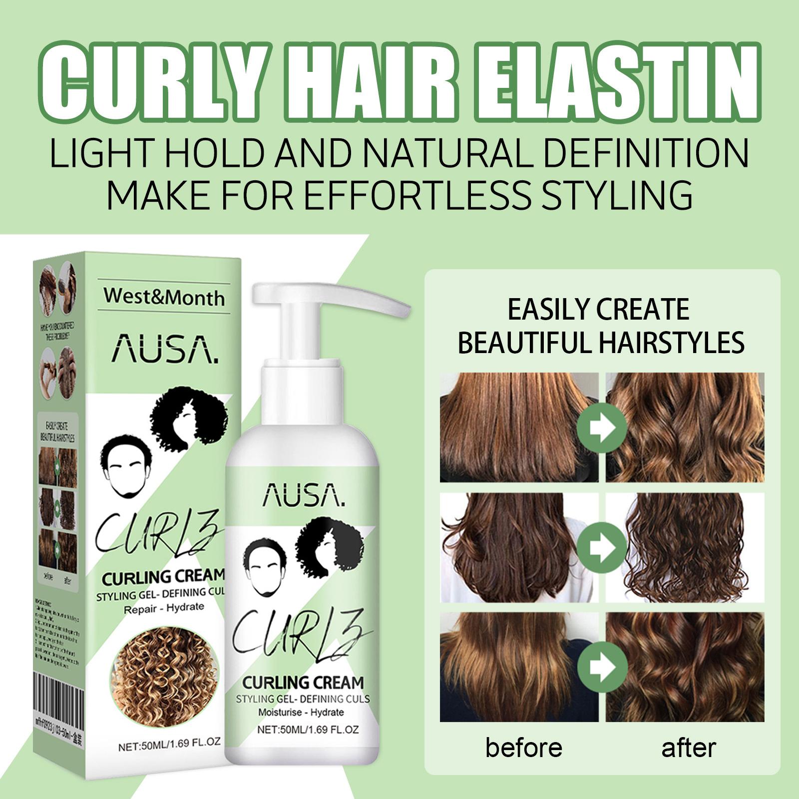 Curl Enhancing Haircare Cream - Lightweight Frizz Control for Curly Coils & Wavy Hair, Hydrating Shine, Anti-Frizz Styling, Smooths Strands, Boosts Elasticity, Repairs Dry Damaged Hair, Strengthens Natural Curl Shape