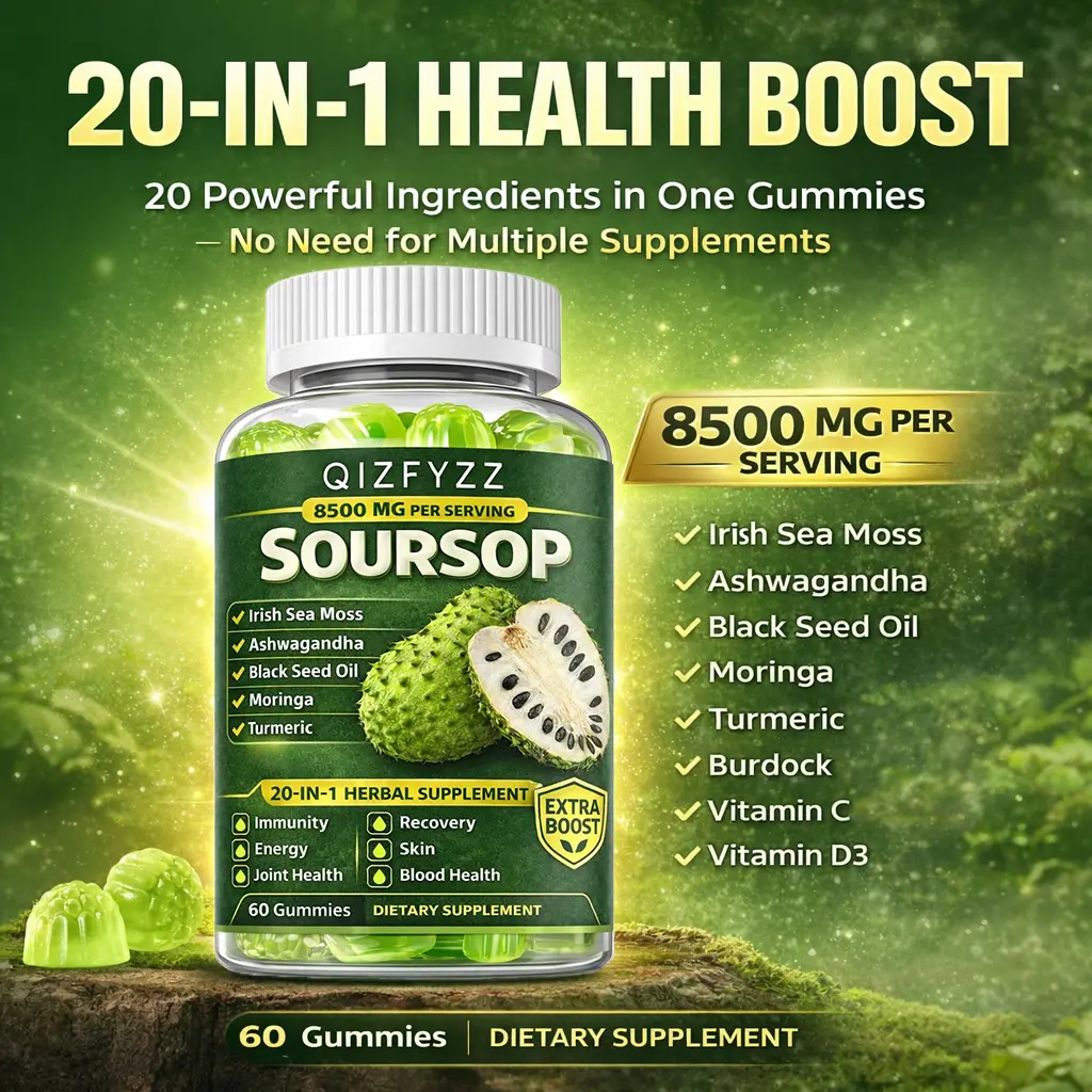 Soursop Health Supplement - Dual-Effect Combination with 8500mg