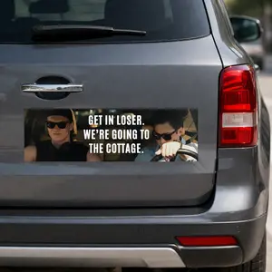 Car/Bumper Sticker & Magnet | Get In Loser, We're Going To The Cottage | Heated Rivalry | Hockey Car Magnet 10"X3"
