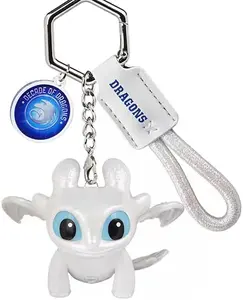 BUY ONE GET ONE Toothless Dragon Keychain Viral Holiday Gift for Boyfriend Festive Car Home Decor Compact Sensory Fish Tube Party Favor DragonFest dragon  maid  figure