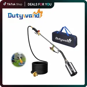 【DealsForYouDays】Propane Torch Weed Burner Kit, High Output with Long Mode, 10FT Hose Heavy Duty Blow Torch Flametorch with Ignite charcoal and Turbo Trigger for Weeding,Roofing,Melting Ice,BBQ