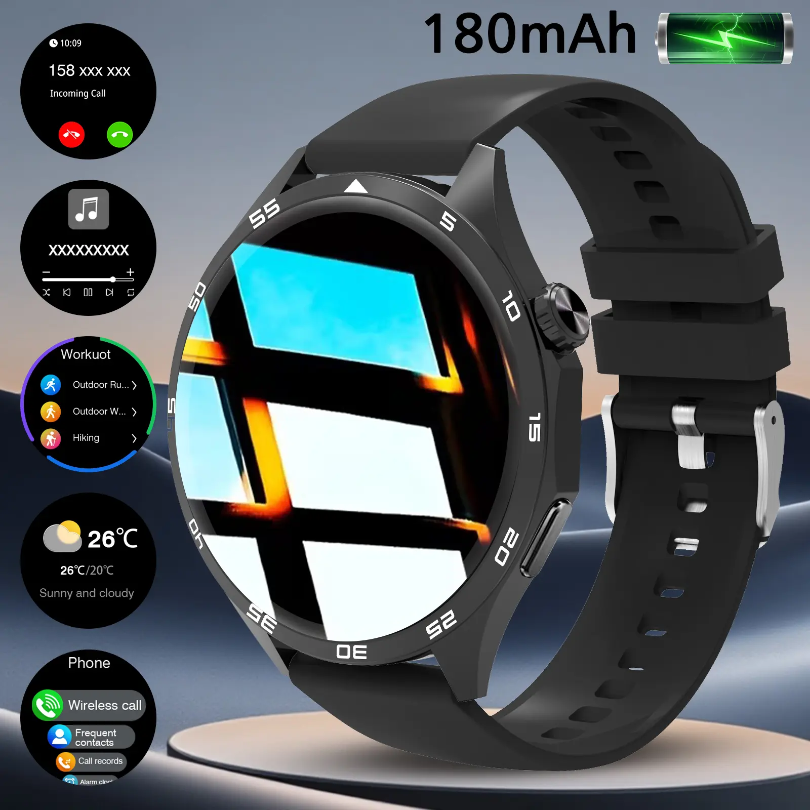 Smart Watch For Men Women, Wireless Call Fitness Tracker With Sleep Monitor, HD Touch Screen Smartwatch With Multi-Sport Modes, DIY Wallpaper, Weather Forecast,Smart Watches For Android IOS