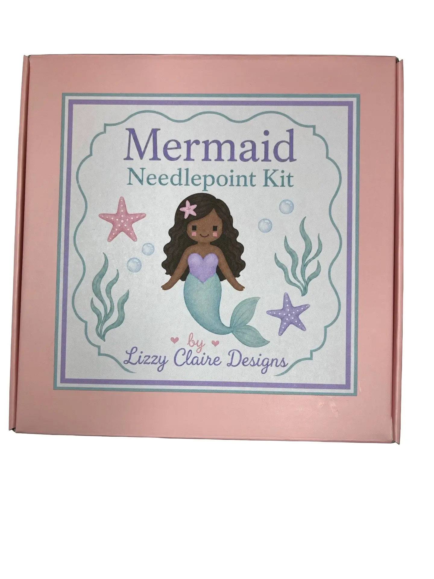 Seafoam Mermaid (Brunettee) Needlepoint Kit