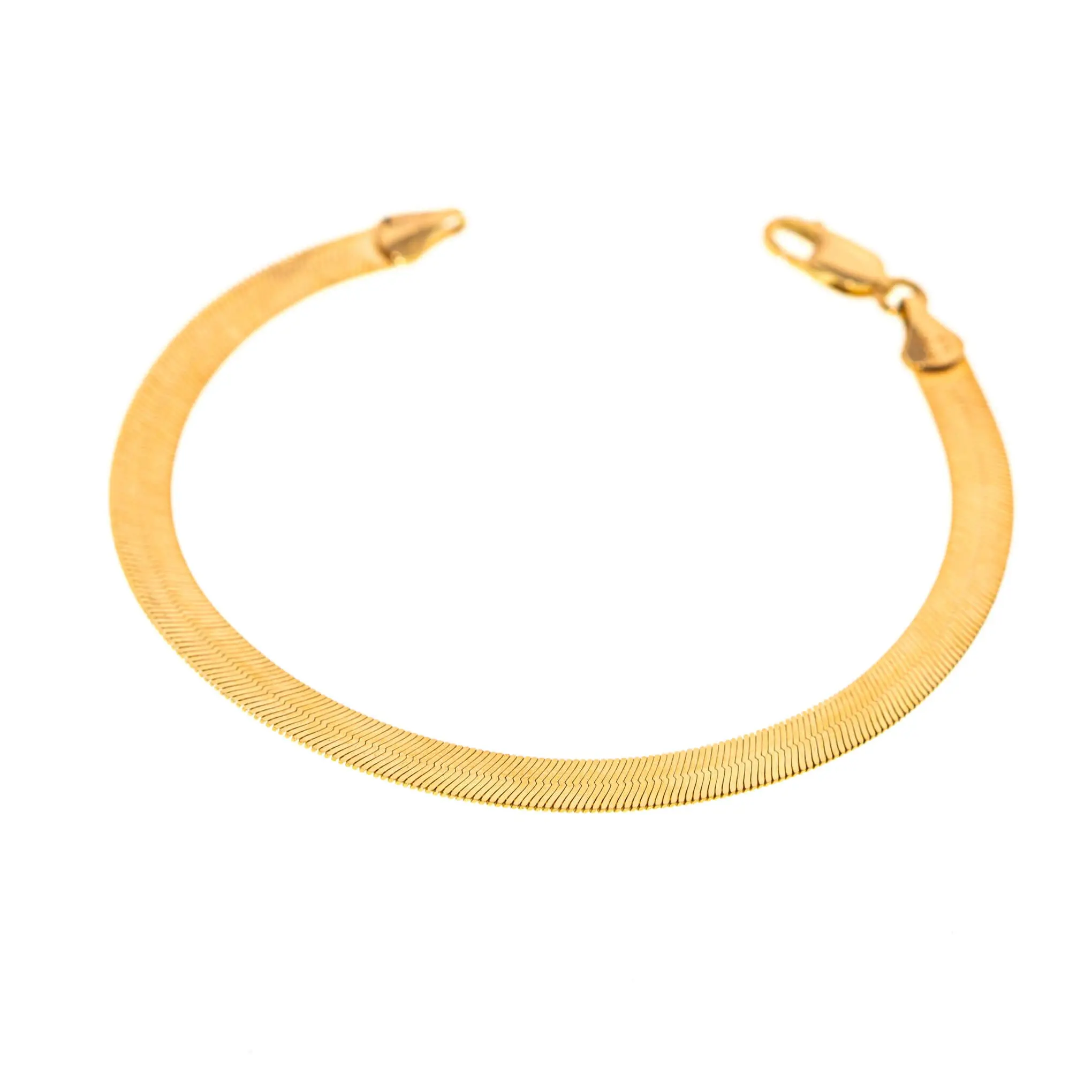 Gold Herringbone Bracelet