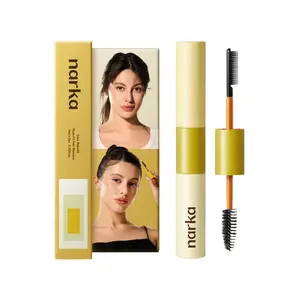 [narka] Core Rebuild Hype Fit Hair Mascara 5ml - Flyaway Slick Stick & Taming wand with Dual-Brush Design for Precision Styling, Lightweight Non-Greasy Natural Hold, Easy-Wash Formula