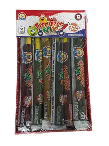 El Azteca Flechazos Mix Spicy & Sour Fruit Candy Sticks – 12 Pieces – 8.4 oz (240 g)