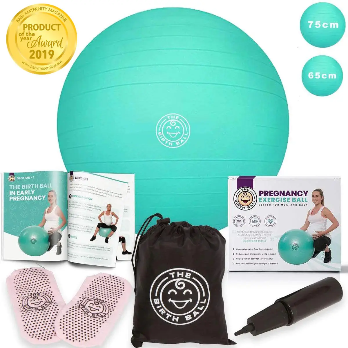 The Birth Ball - Premium Birthing Ball Kit for Pregnancy & Labor