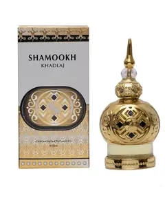 Khadlaj Shamookh Gold Concentrated Perfume Oil 0.67 Ounce (Unisex)