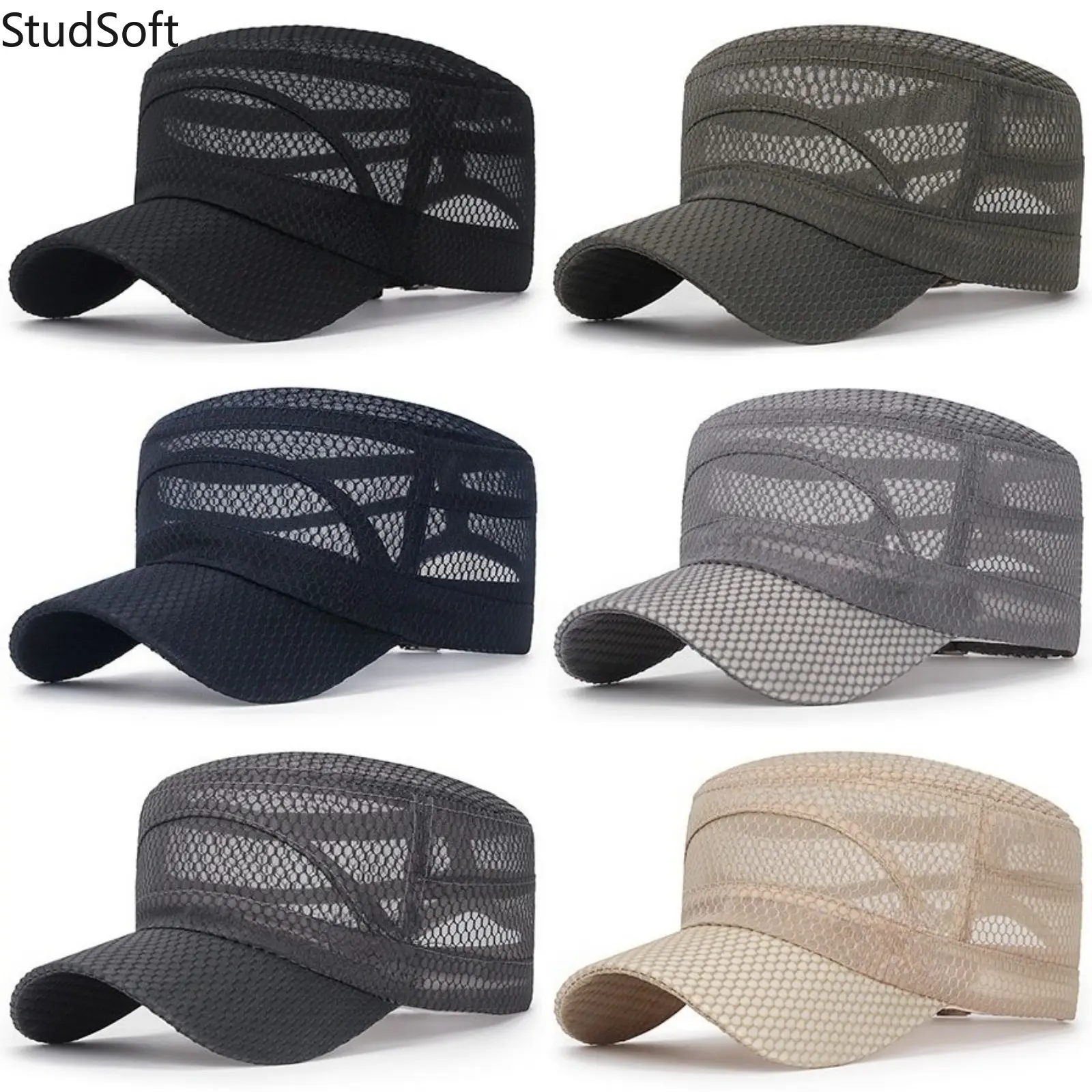 2026 New Men's Flat-Brimmed Baseball Cap - Summer Sun Protection Adjustable Stylish Hat for Outdoor Sports Fishing, Men's Sports & Outdoor Accessory
