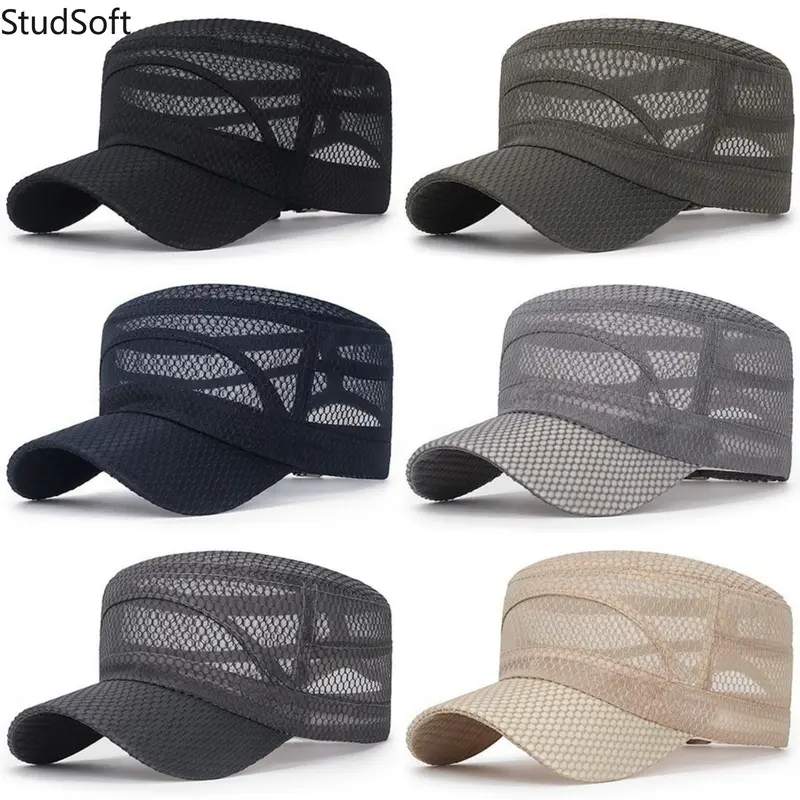 2026 New Men's Flat-Brimmed Baseball Cap - Summer Sun Protection Adjustable Stylish Hat for Outdoor Sports Fishing, Men's Sports & Outdoor Accessory, Men's Accessories, Hats,back to school,back to school haul