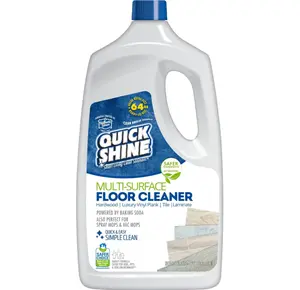 Quick Shine Multi Surface Floor Cleaner 64oz, Ready to Use-Streak Free-No Rinse, Use on Hardwood, Laminate, Luxury Vinyl Plank & Stone, Use in Spray Mops & Vac Mops, Safer Choice Cleaner