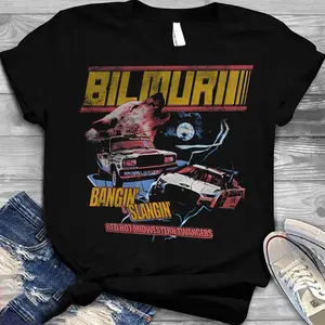 Bilmuri Unisex Cotton Tee: Bangin' & Slangin' Design