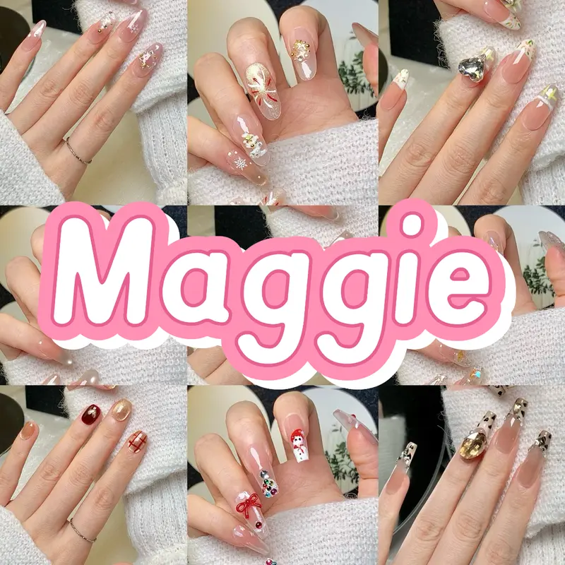 Maggie:Handmade press on nails online bidding--30