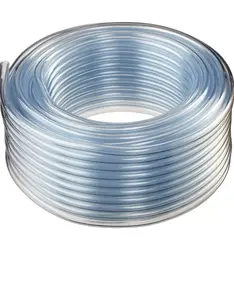Tubo de vinilo transparente flexible . 3/8 x 9/16 x 100FT