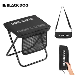 BLACKDOG Must-Have Portable Camping Stool Ultra-Light Easy-Fold Aluminum Seat with Cushion for Fishing Trips & Outdoor Relaxing