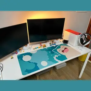 Pokemon Mouse Pad - Cute Snorlax, Anime Mousepad, 90s, 2000s