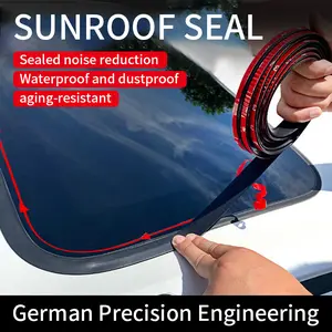 26Ft Car Windshield Rubber Seal,Car Windshield Seal Strip,T Shape Automotive Weather Stripping for Front Rear Windshield,Automotive Door Sealing Strip Sunroof Seal