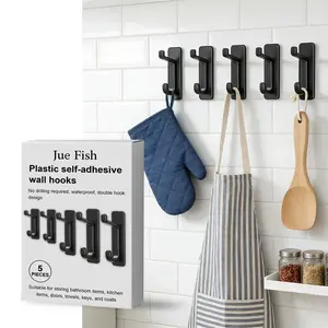 No-drill adhesive hooks, universally applicable to everyday household use, self-adhesive wall hanging hooks, easy to hang, sturdy and durable.homeOrganization RenterFriendly KitchenHacks，CleanTok HomeHacks Organize
