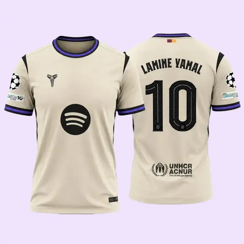 #10 Away Soccer 25/26, Short Sleeve Football Shirt for Men and Women, Fan Edition Kit