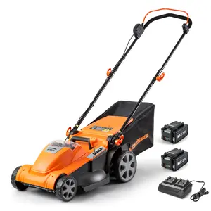 LawnMaster CLMF4817E 48V MAX* Brushless Lawn Mower with 2X24V MAX* 4.0Ah Battery and a Dual Charger