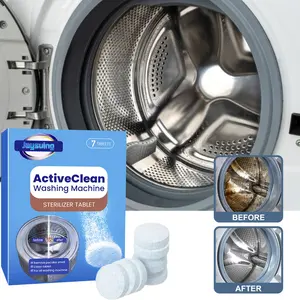 Automatic Washing Machine Cleaner Tablets, Powder Formula for Effective Cleaning & Odor Removal, Easy-To-Use Laundry Solution, Cleaning Products