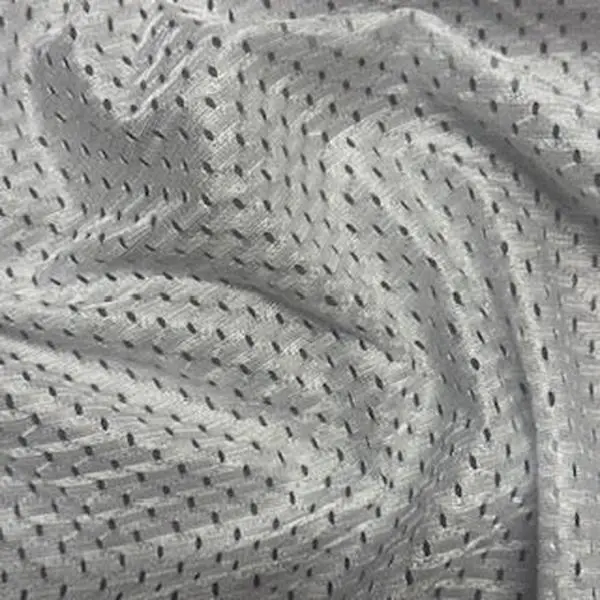 Solid Football Mesh Spandex-Blend Fabric - 60 in Durable Open-Knit Textile with Machine-Wash Compatibility, Lightweight, Breathable, Wrinkle-Resistant, Anti-Shrink, Long-Lasting Finish for Activewear