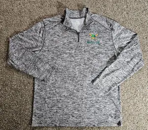 Badger Sport Madison Mallards 1/4 Zip Pullover Mens XL Gray