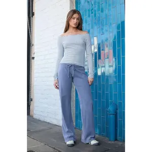 John Galt Women's Dark Gray Hilary Yoga Baggy Sweatpants