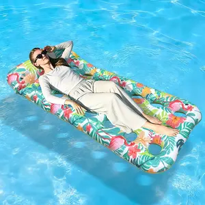 New Leaf Firebird Inflatable Float Bed, Thick PVC Print Water Float, Pool Raft, Adult Beach Resort Essential, Summer Pool Entertainment