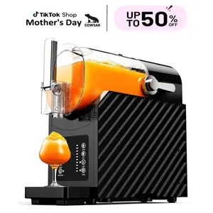 COWSAR Slushie Machine with Self-Cleaning, 3 Preset Programs Slushie Maker, Professional Slushy Machine for Home, No Ice Needed Frozen Drink Maker for Margaritas & Milkshakes Smoothie