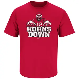 Horns Down T-Shirt for Texas Tech College Fans (SM-5XL)