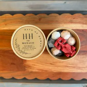 H|H The Monaco Hand Poured Wax Melts Scoops 4.0 oz | 113 G - Jewel Wax Scoop Cups for Cozy Fragrance