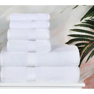 Superior Long-Staple Combed Cotton 6-Piece Quick Dry Towel Set