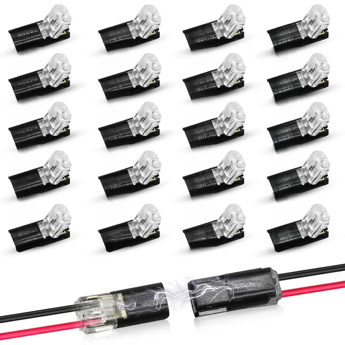 Double-Wire Plug-in Connector Led Light Strip Connectors 2 Pin, Led ...