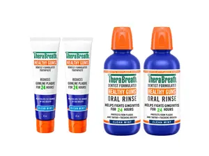 TheraBreath Healthy Gums Toothpaste Rinse Bundle
